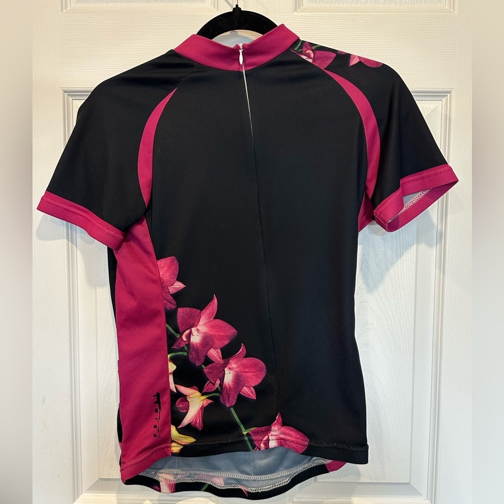 ⚡️2/$25⚡️Women's Primal Black Dark Pink Floral Cycling Jersey | Size S